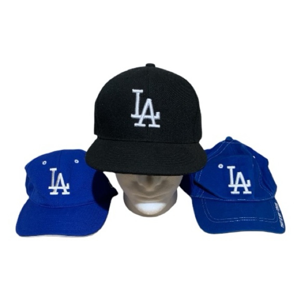 (027) LA Dodgers MLB Hat Bundle of (3)